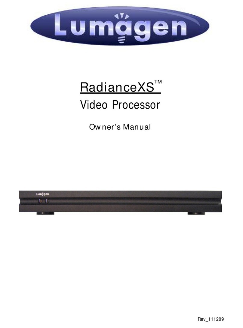 Lumagen RadianceXS User manual