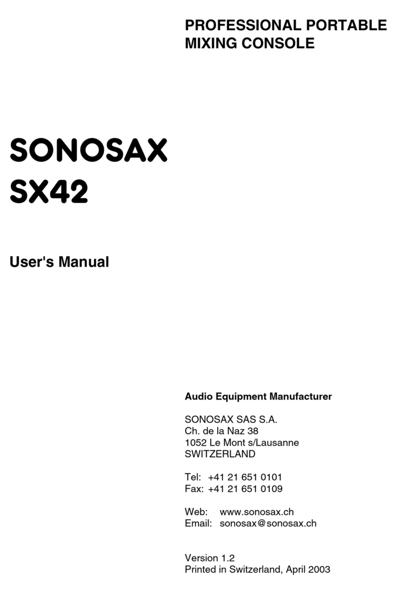 Sonosax SX42 user manual