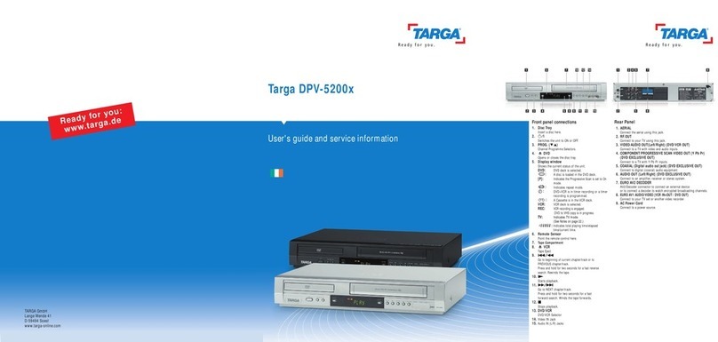 Targa DPV-5200 Series User's guide and service information