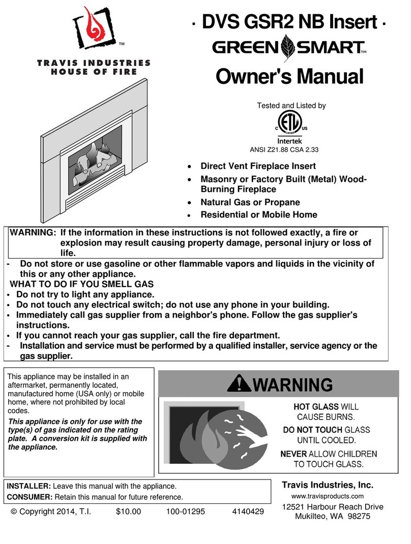 Travis Industries DVS GSR2 NB Insert User manual