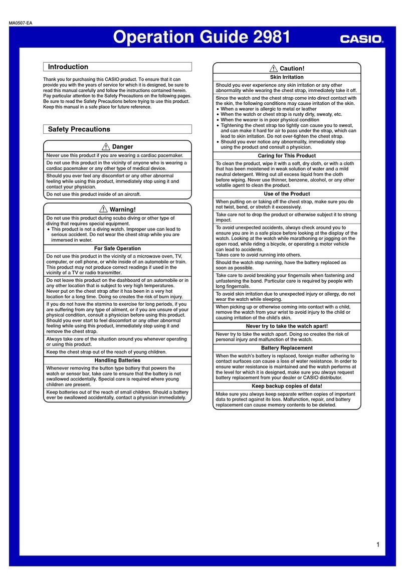 Casio 2981 User manual Casio 2981 User manual