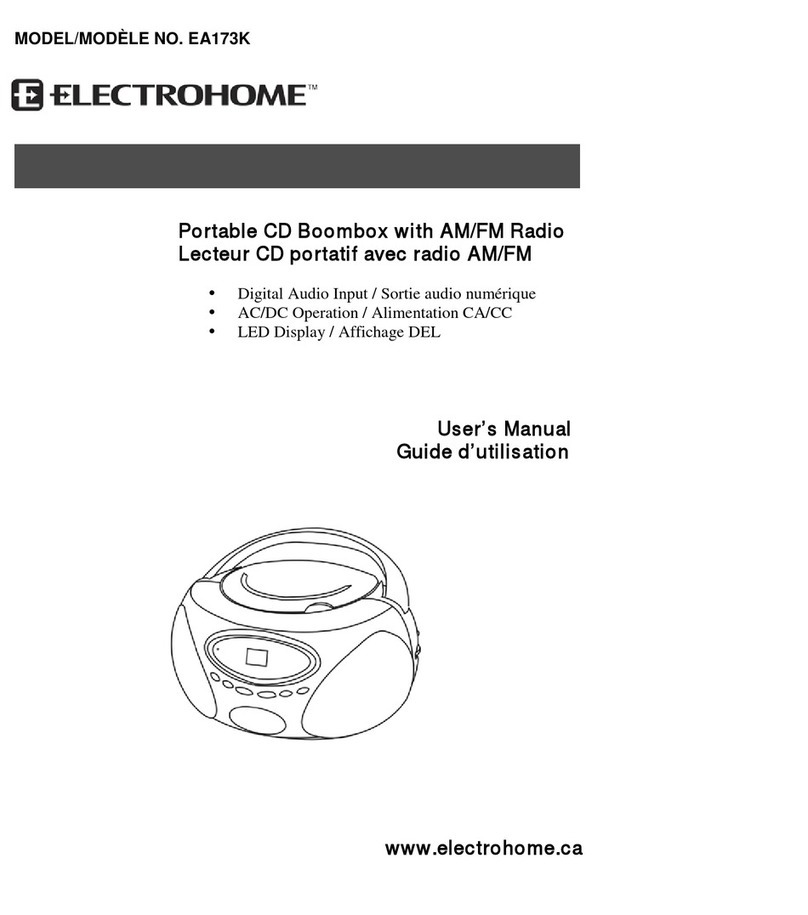 Electrohome EA173K user manual