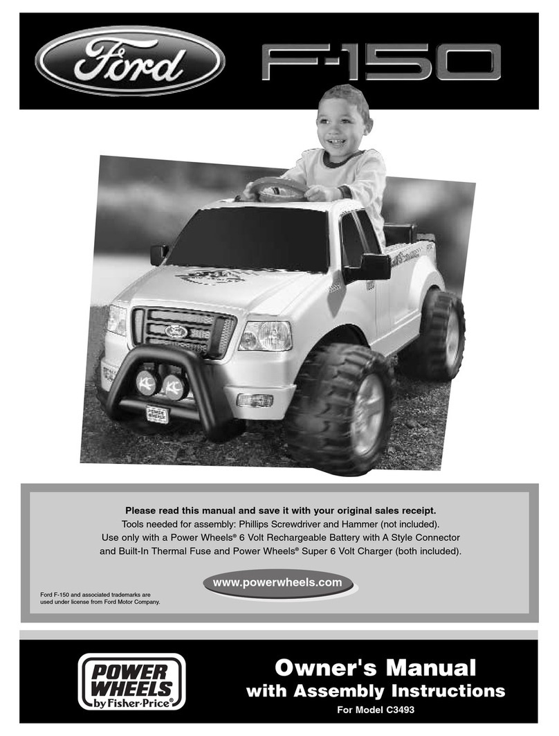 Power Wheels CRAFTSMAN F-150 Owner's manual with assembly instructions Power Wheels CRAFTSMAN F-150 Owner's manual with assembly instructions