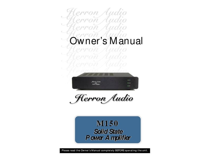 Herron Audio M150 User manual Herron Audio M150 User manual
