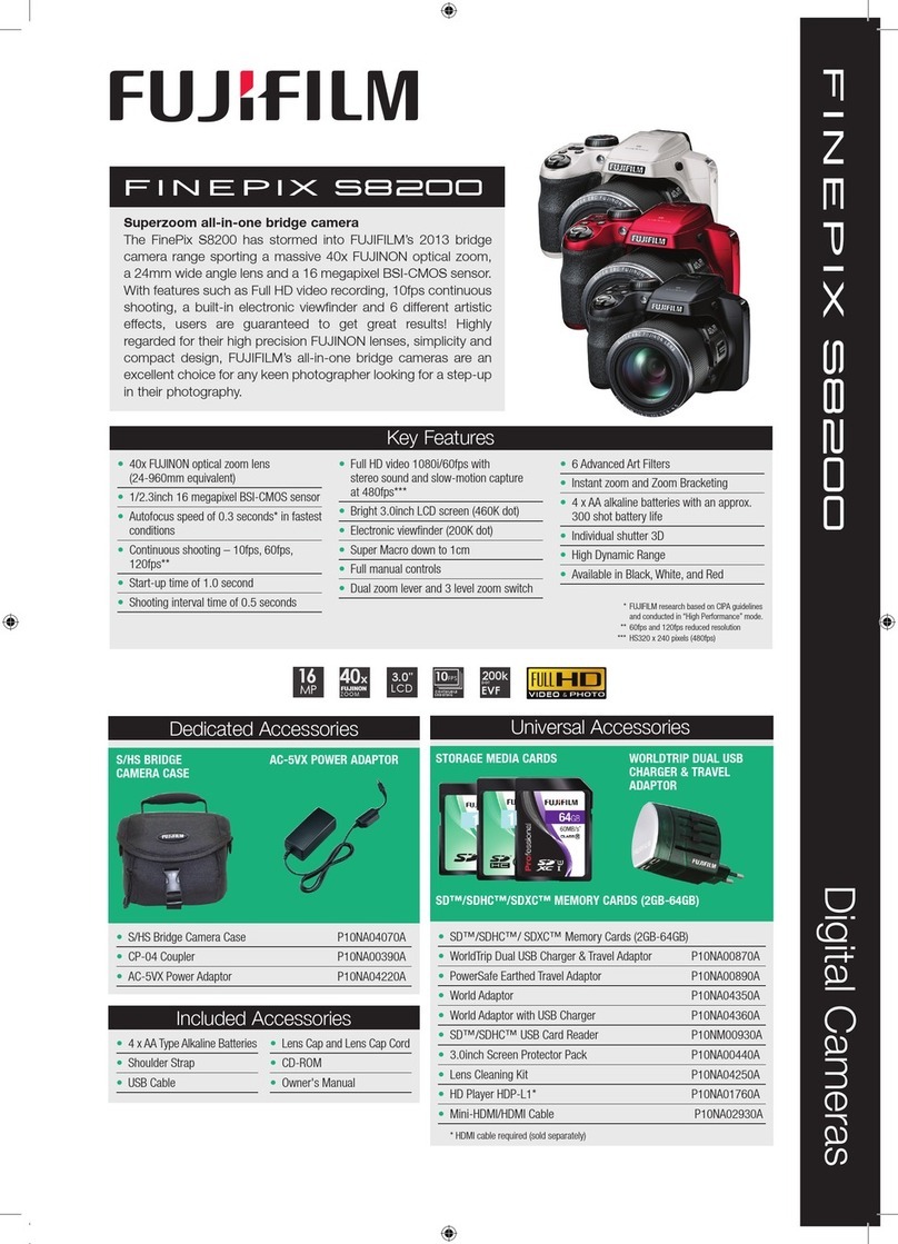 FujiFilm Finepix S8200 series Technical specification