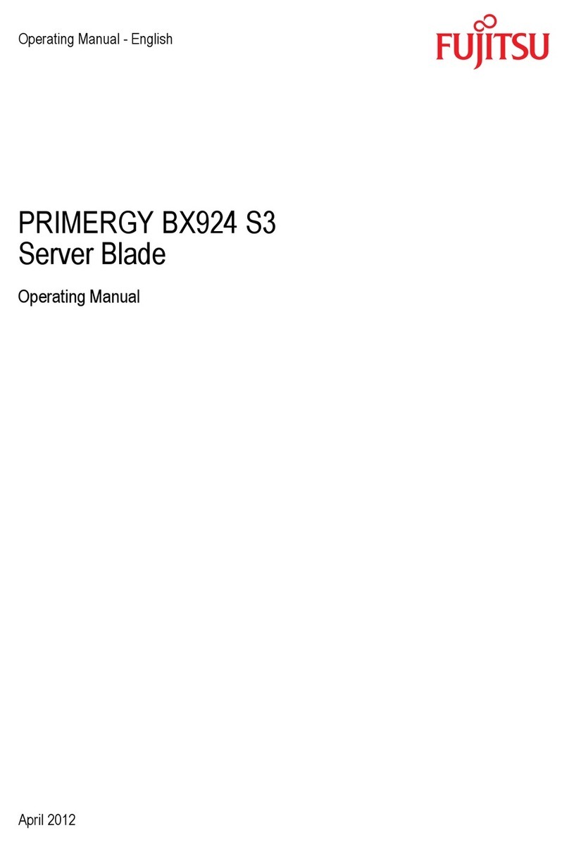 Fujitsu PRIMERGY BX924 S3 operating manual