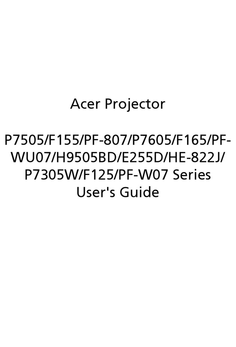 Acer P7505 Series User manual Acer P7505 Series User manual