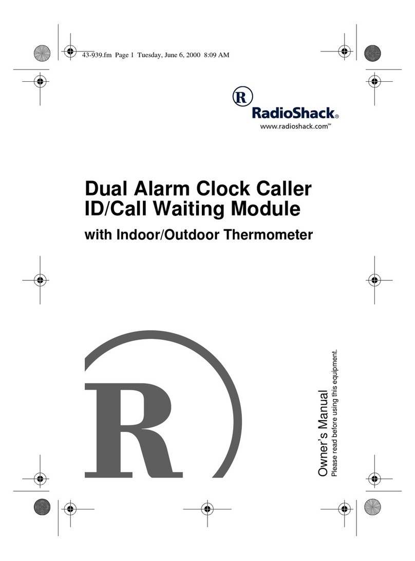 Radio Shack 43-939 User manual