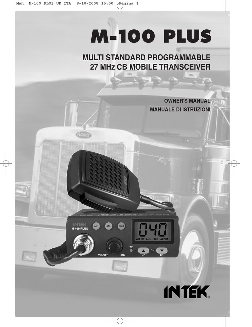 Intek M-100 PLUS User manual