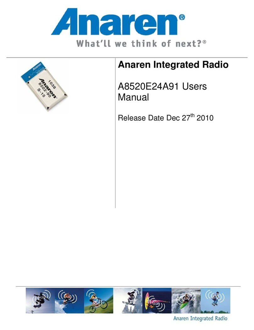 Anaren A8520E24A91 user manual