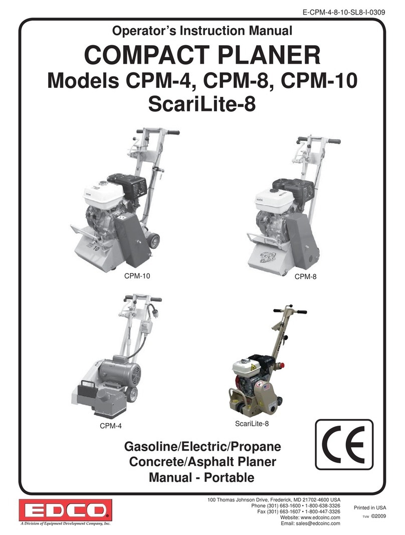Edco CPM-4 Operator's instruction manual