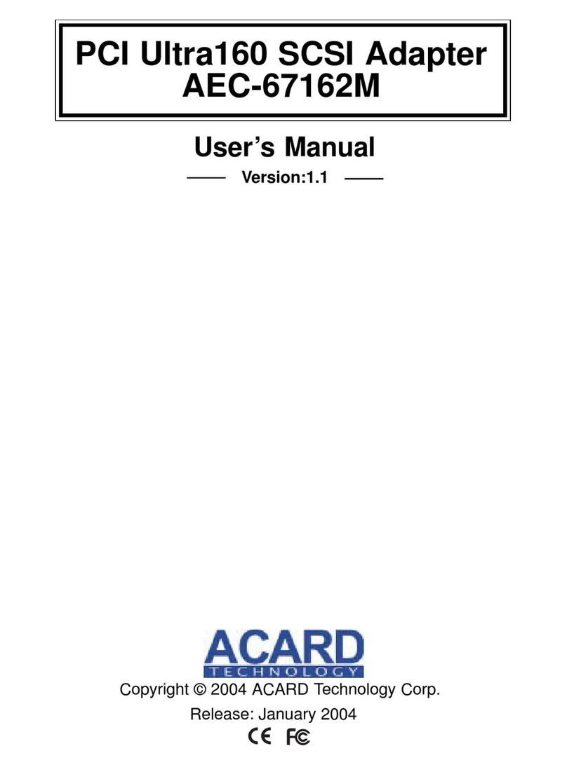 Acard AEC-67162M user manual