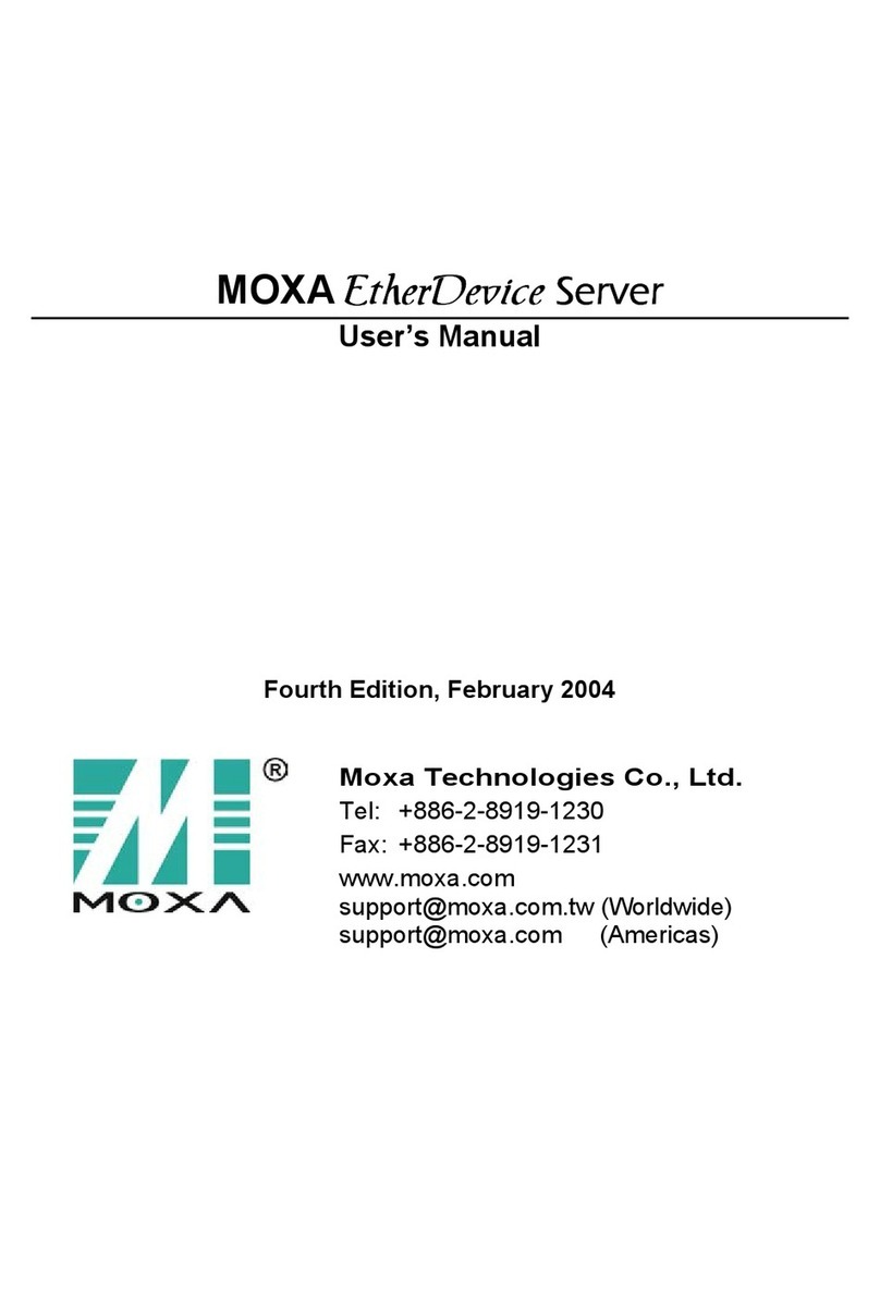 Moxa Technologies EtherDevice User manual Moxa Technologies EtherDevice User manual