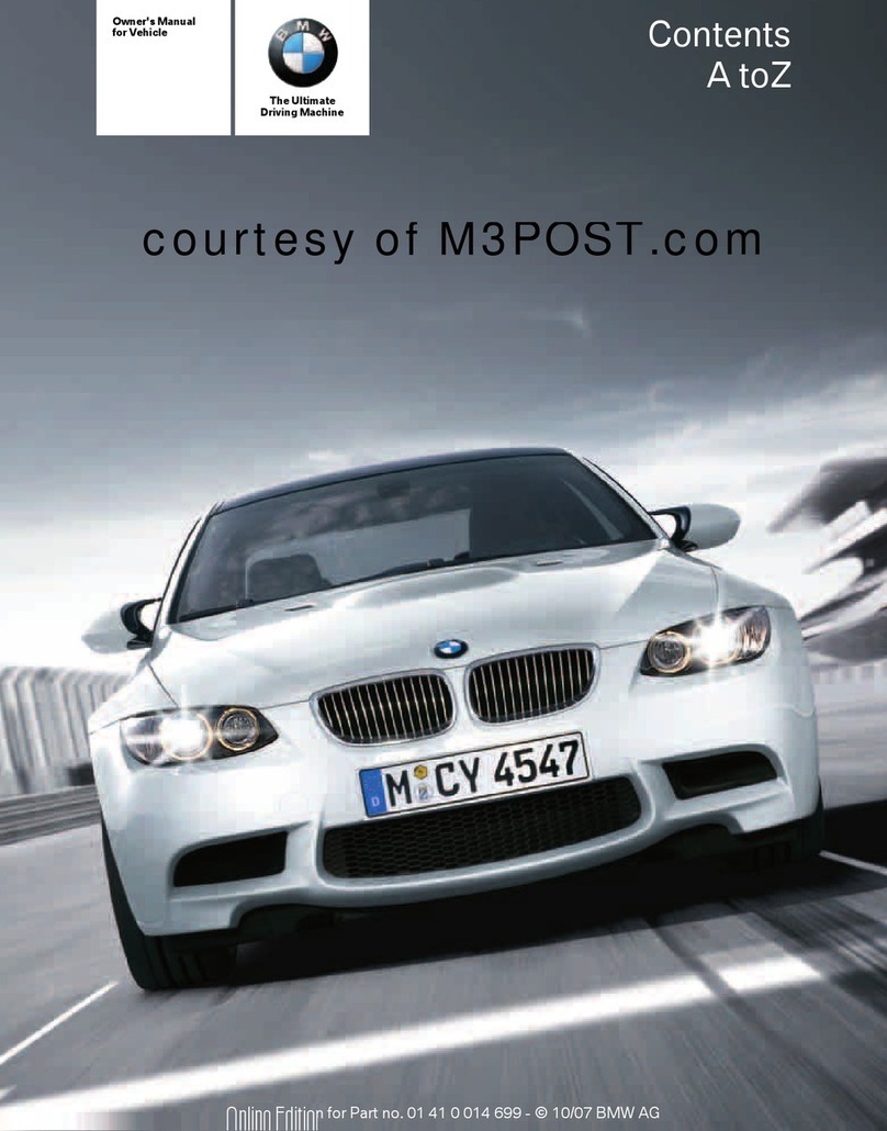 BMW 2007 M3 User manual