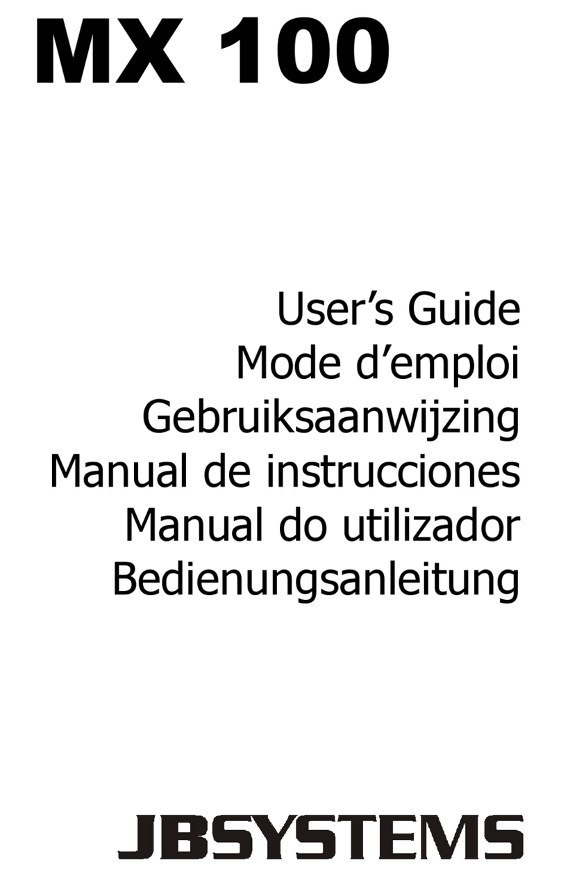 JB Systems MX 100 User manual JB Systems MX 100 User manual