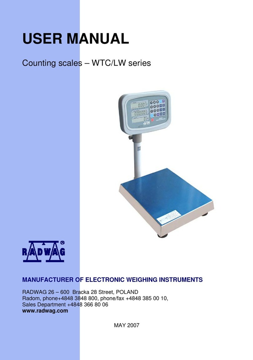 RADWAG WTC series user manual