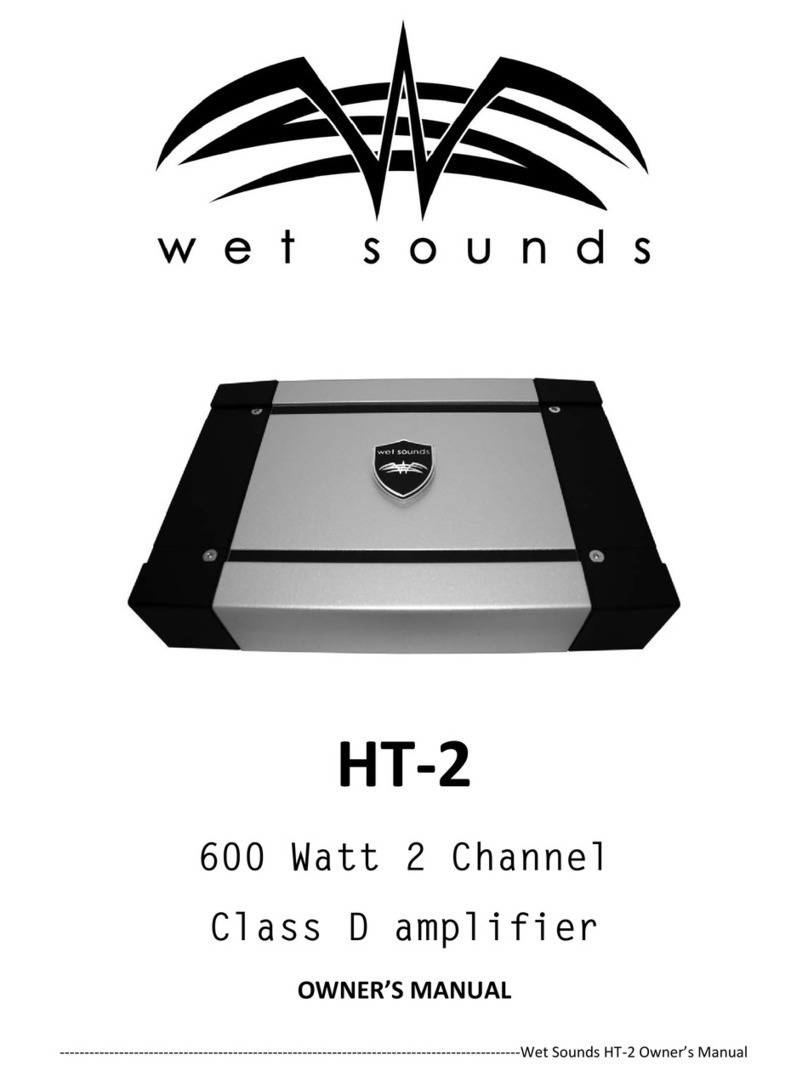 Wet Sounds HT-2 User manual Wet Sounds HT-2 User manual