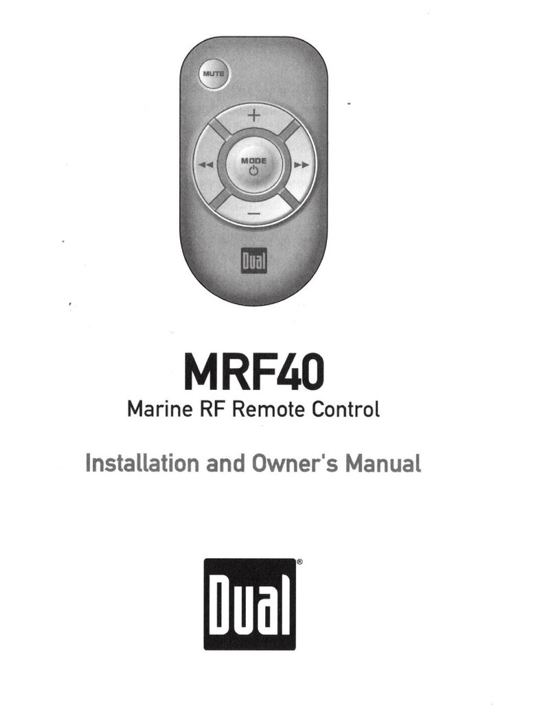 Dual Electronics Corporation MRF40 Installation and owner's manual