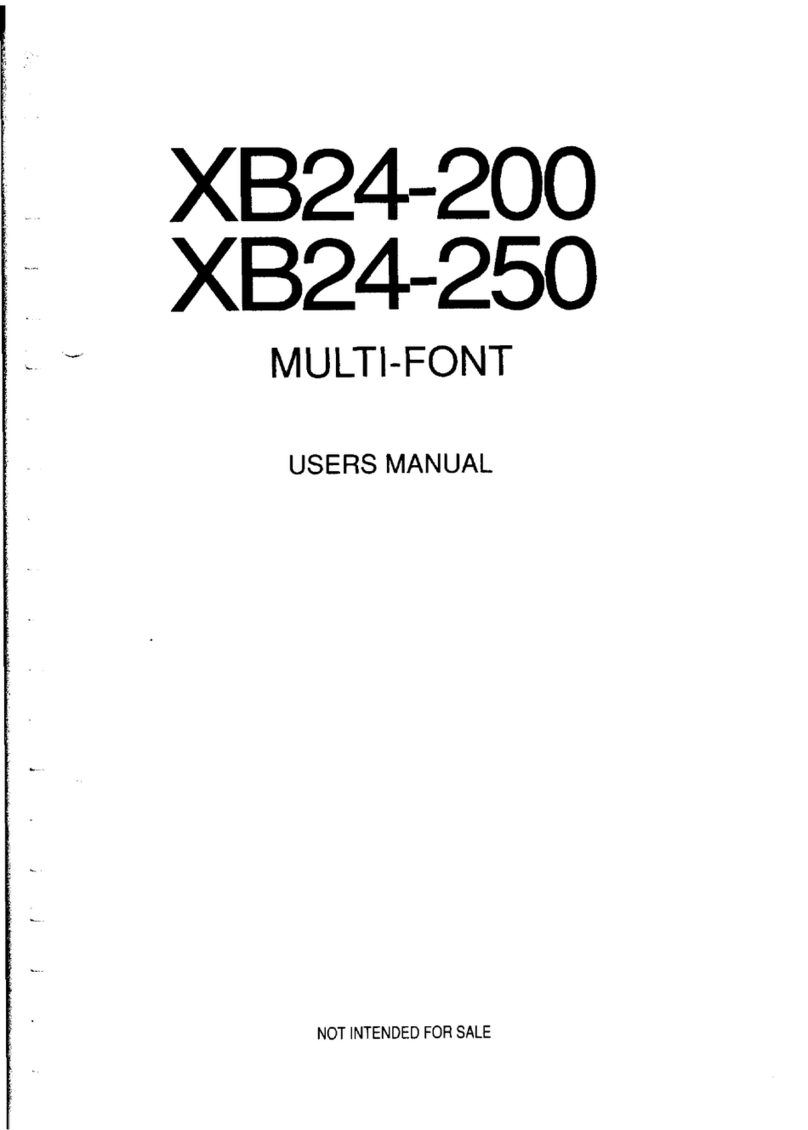 Star Micronics XB24-200 User manual