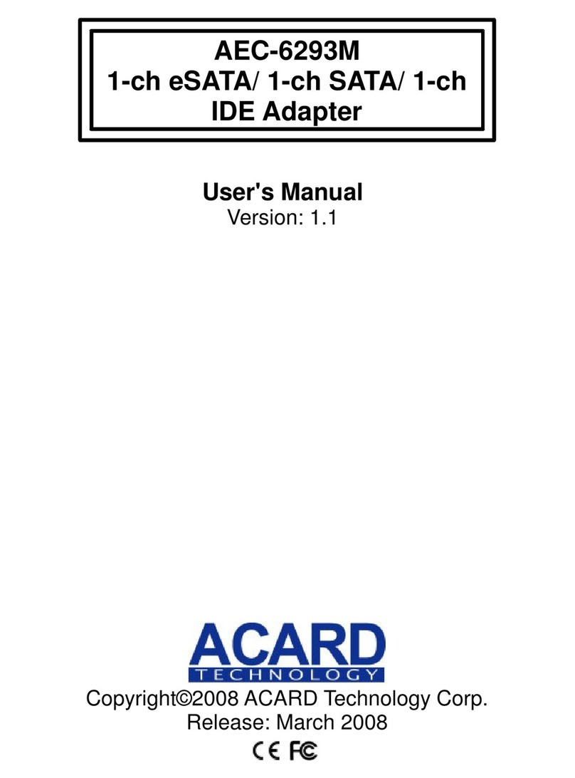 Acard AEC-6293M User manual