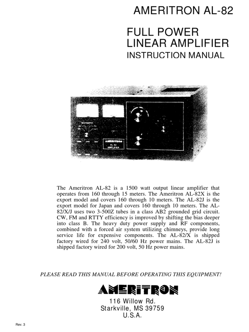 AMERITRON AL-82 User manual