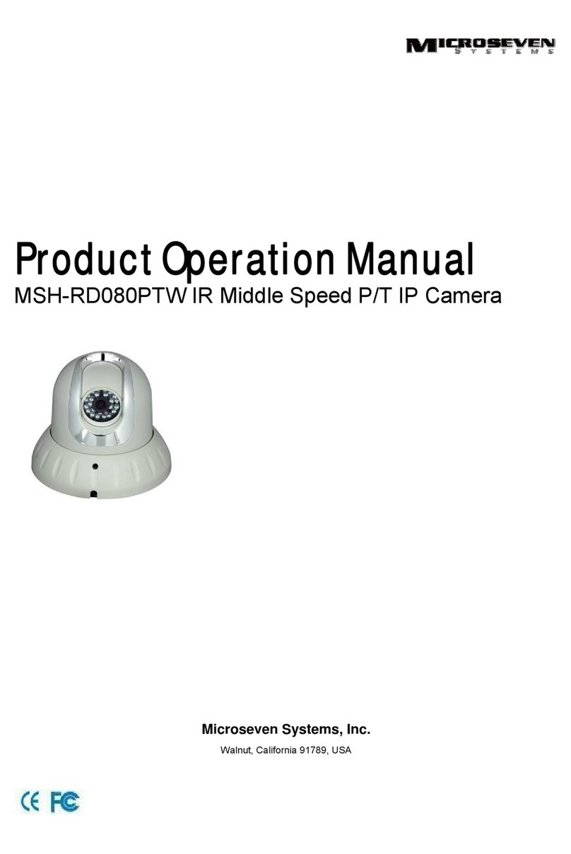 Microseven Systems MSH-RD080PTW Operation manual