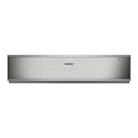 Gaggenau WS 461 User manual
