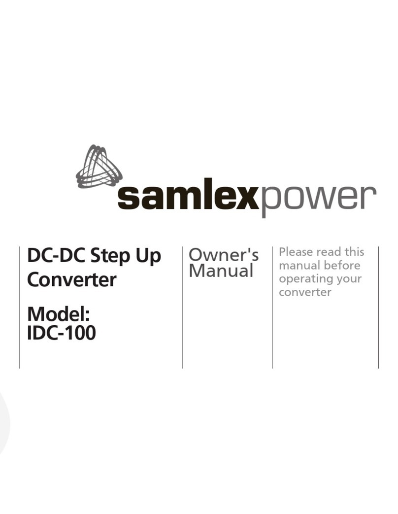 Samlexpower IDC-100 User manual Samlexpower IDC-100 User manual