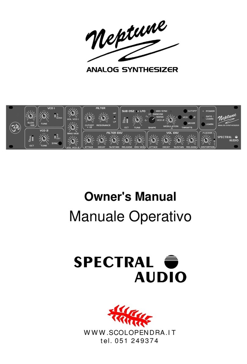 Spectral Audio Neptune owner's manual