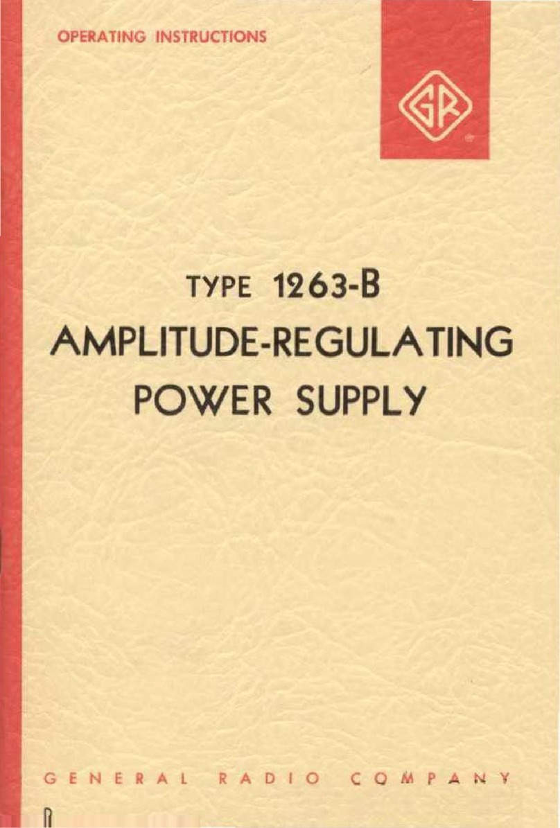 GENERAL RADIO COMPANY 1263-8 User manual