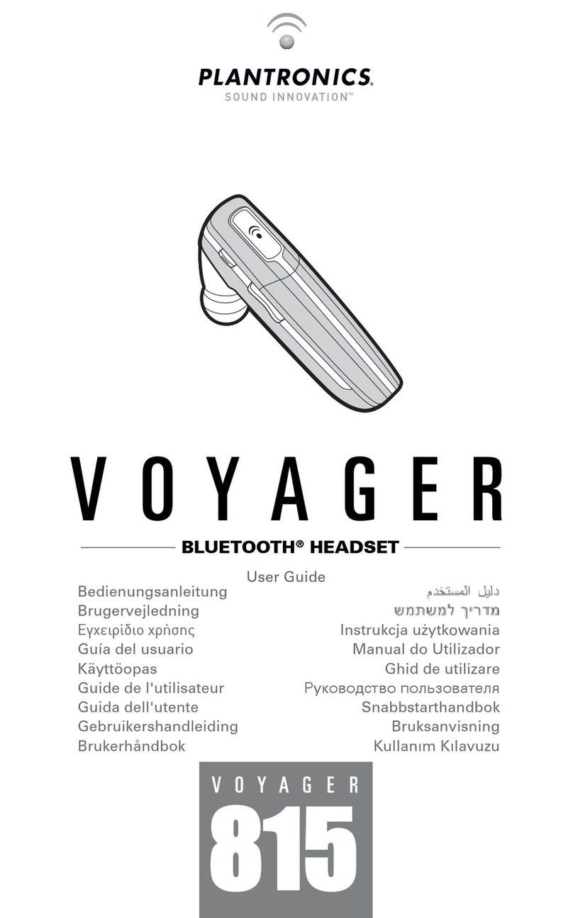 Plantronics Voyager User manual