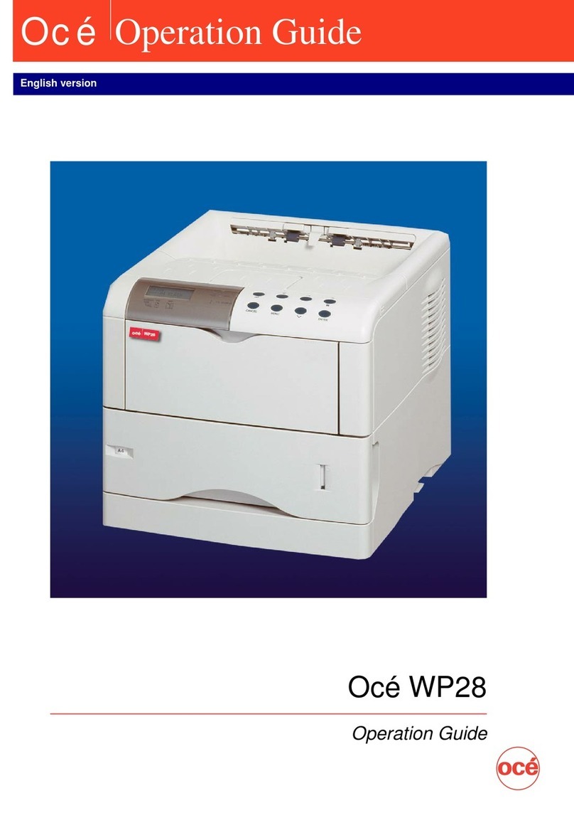 Oce WP28 User manual