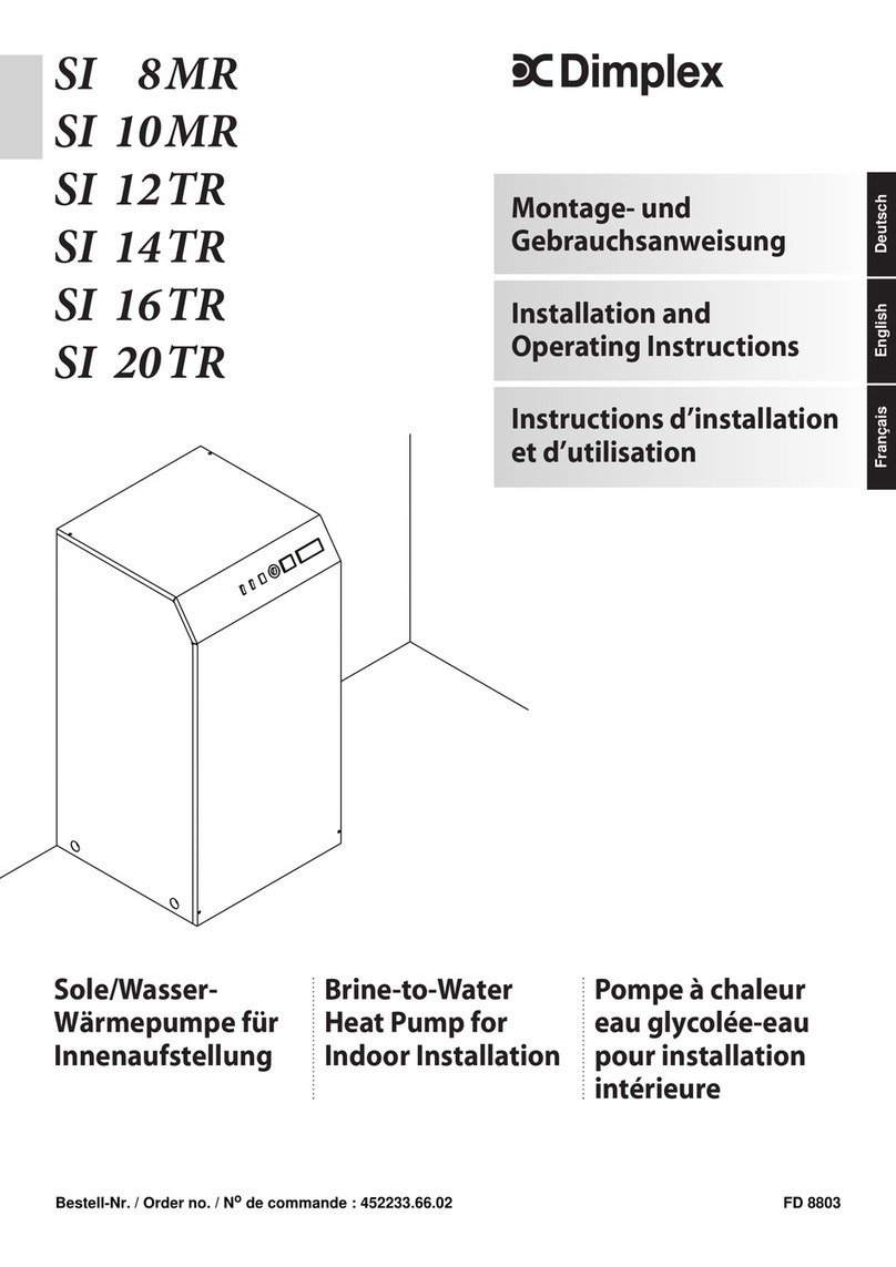 Dimplex SI 20 TR Installation and operating instructions