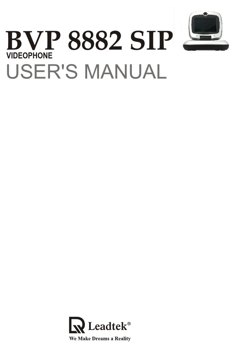 Leadtek VIDEOPHONE BVP 8882 SIP user manual