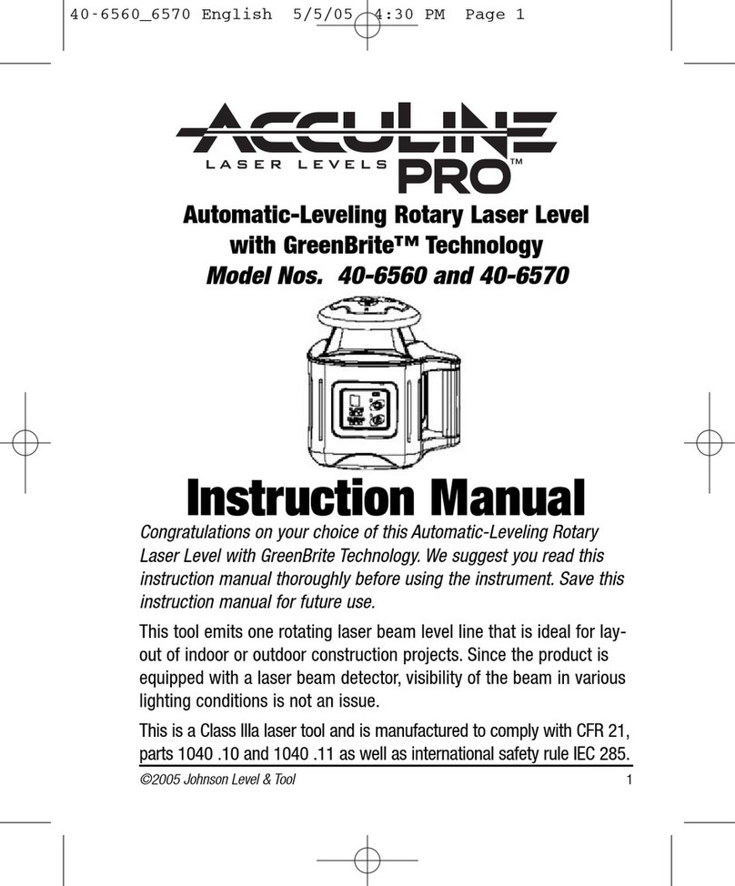 Johnson Level & Tool 40-6560 User manual Johnson Level & Tool 40-6560 User manual