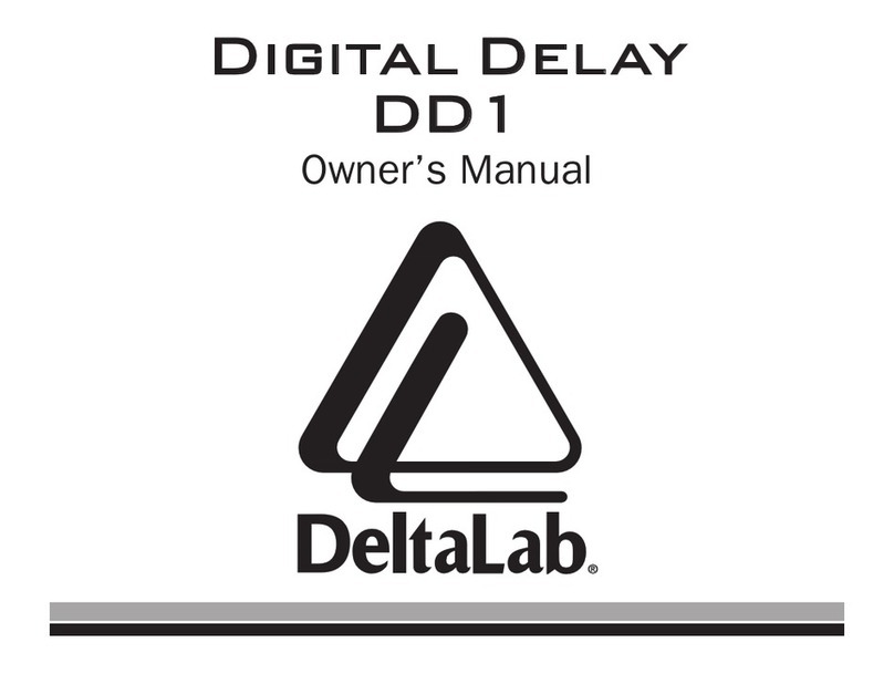 DeltaLab Digital Delay DD1 owner's manual