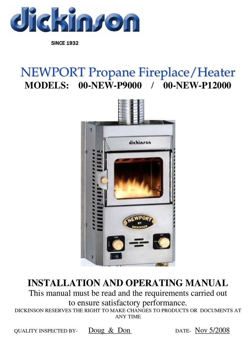 Dickinson 00-NEW-P9000 Installation and operating manual