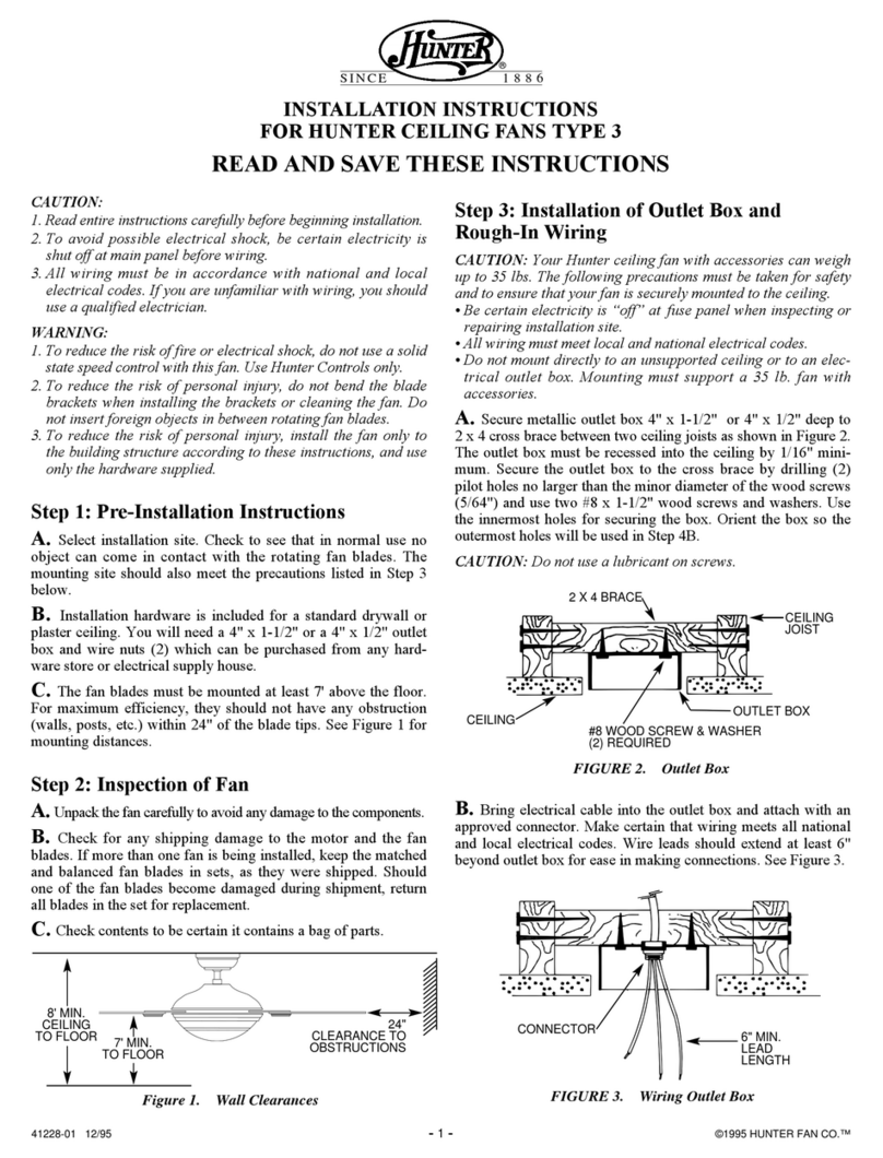 Hunter Type 3 Models User manual