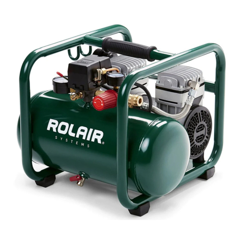Rolair OILLESS AIR COMPRESSOR owner's manual