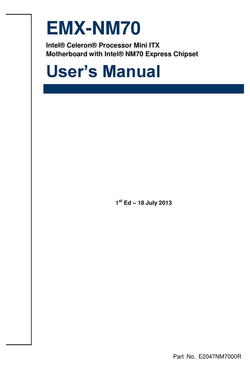 Avalue Technology EMX-NM70 User manual