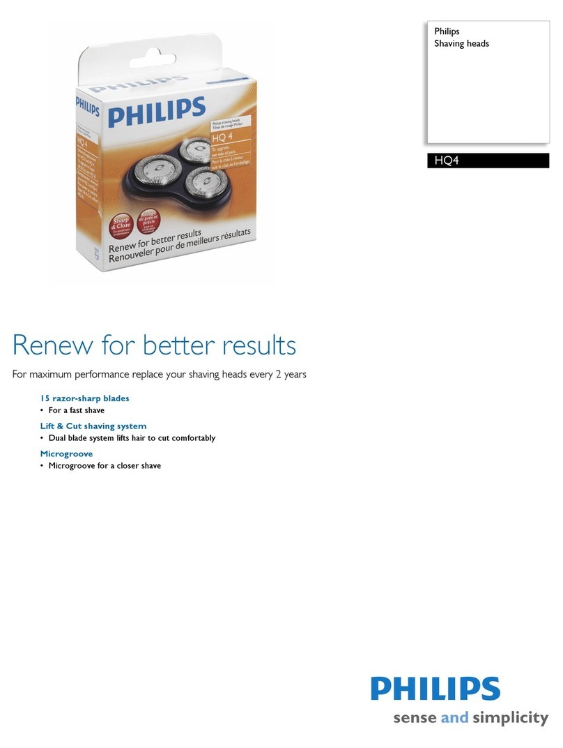 Philips HQ4 Specification sheet