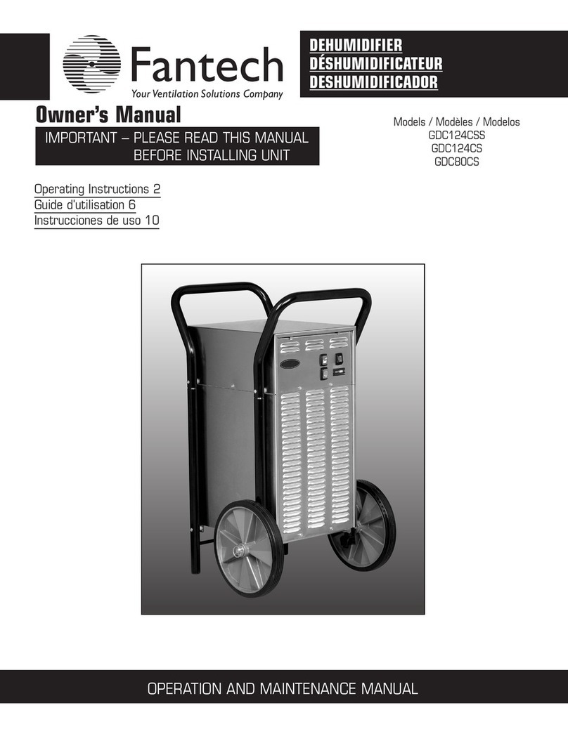 Fantech GDC124CSS owner's manual