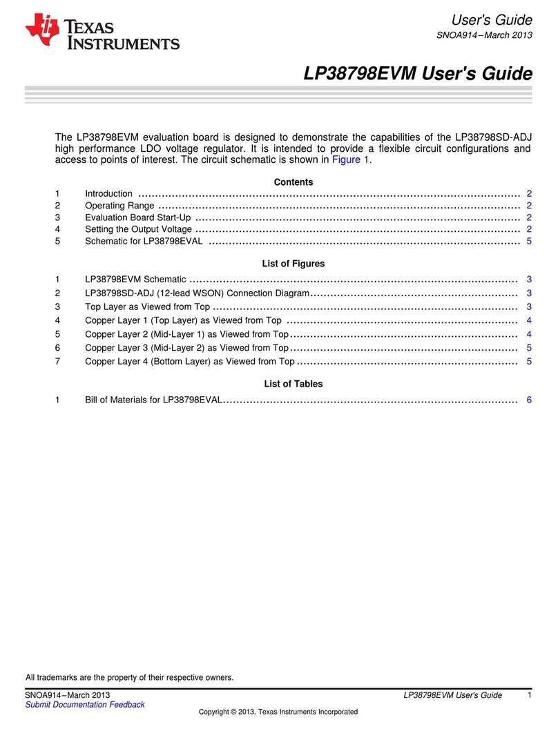 Texas Instruments LP38798EVM User manual