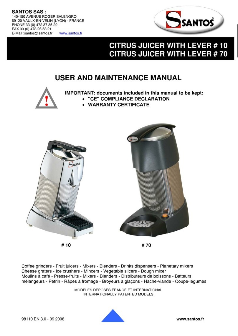 Santos 10 Operating instructions