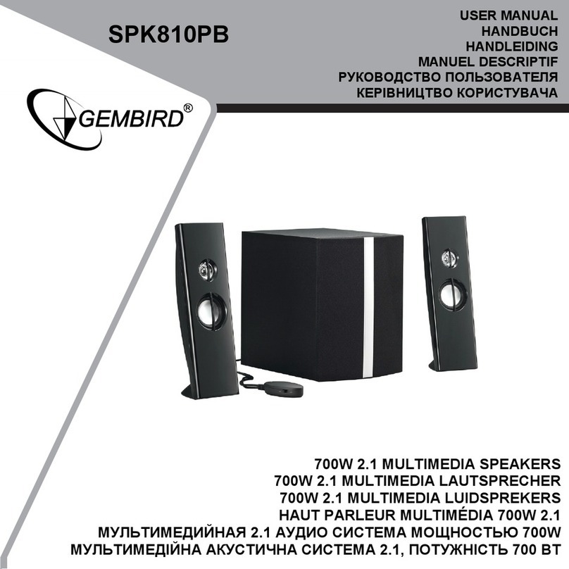 Gembird SPK810PB User manual Gembird SPK810PB User manual