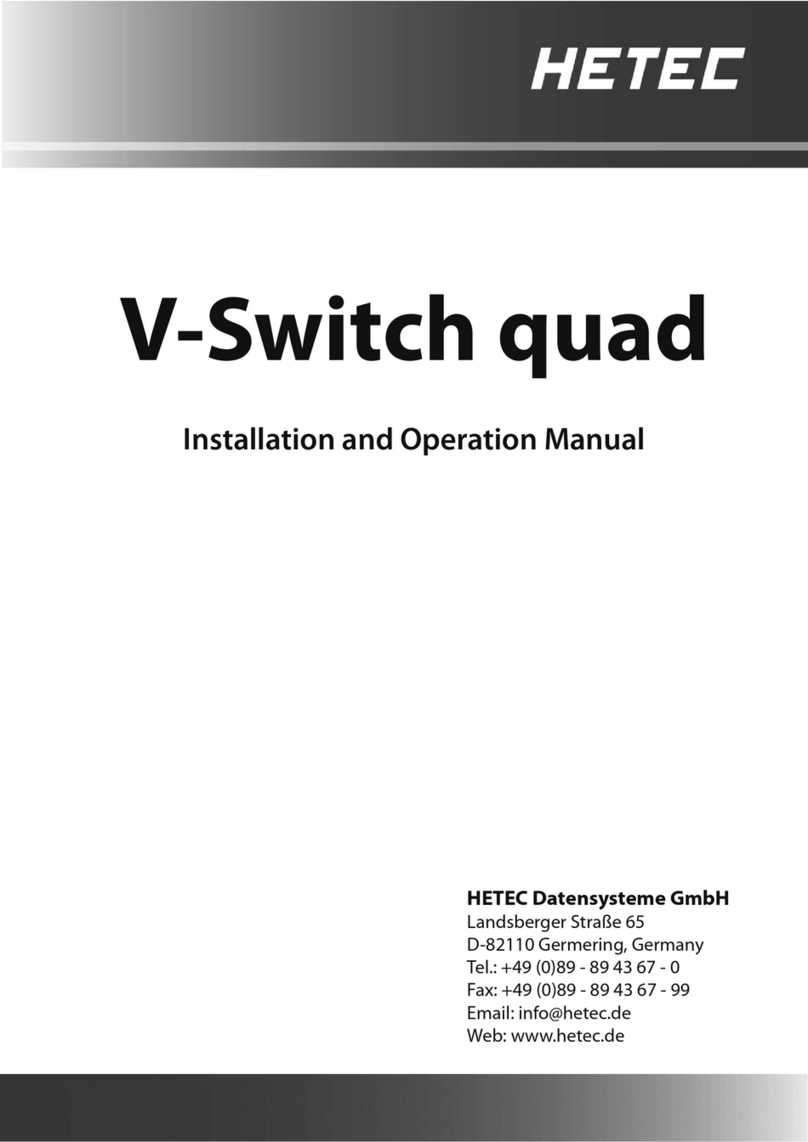 HETEC V-Switch quad Installation and operation manual