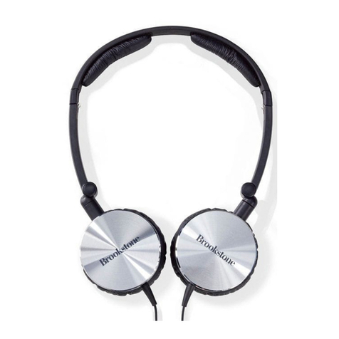 Brookstone Noise Cancelling Compact Headphones User manual