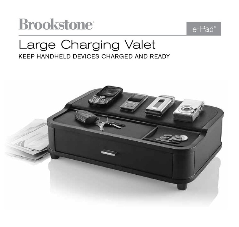 Brookstone Large Charging Valet owner's manual Brookstone Large Charging Valet owner's manual