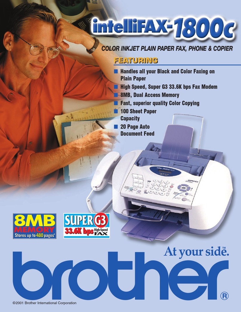 Brother intelliFAX-800c Installation instructions