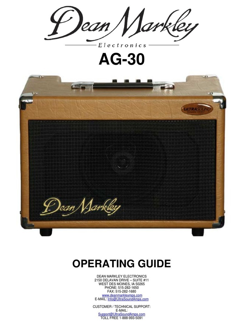 Dean Markley AG-30 operating guide